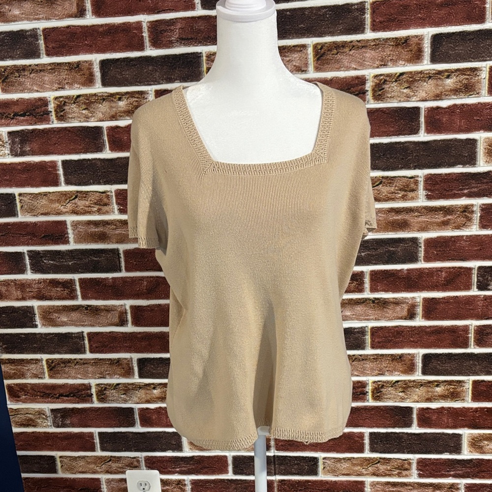 Dress Barn Beige Knit Top
